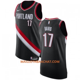 Maillot NBA Portland Trail Blazers Ed Davis 17 Nike 2017-18 Noir Swingman - Homme
